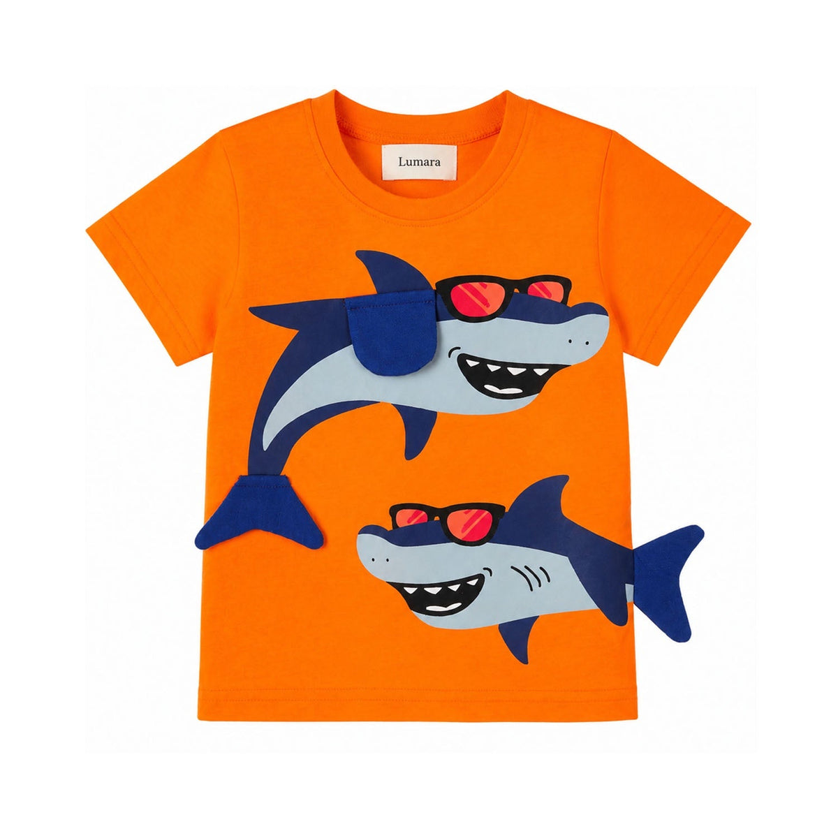 TShirt - Orange Sharks & Sunnies