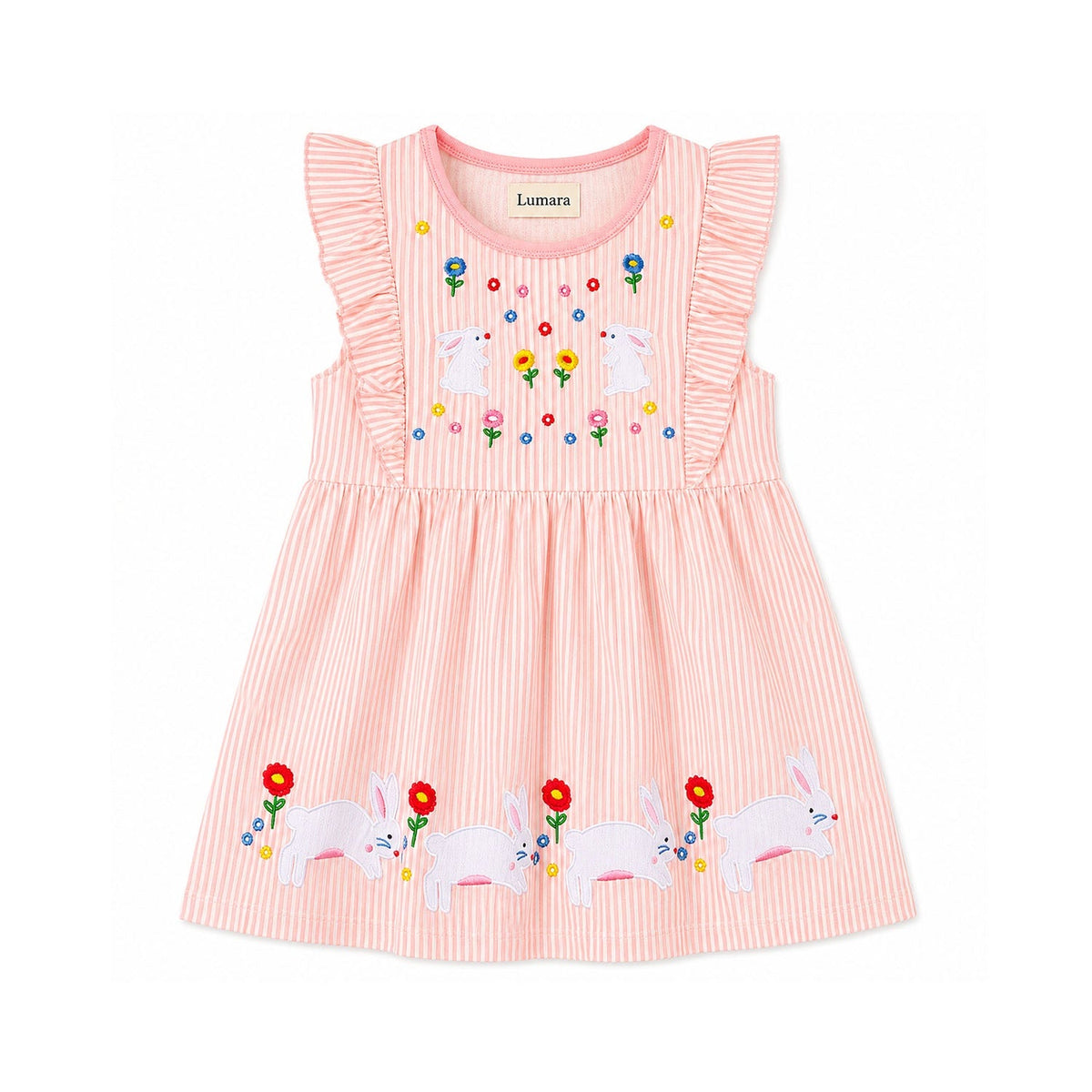 Dress Bunnies Pink Stripe
