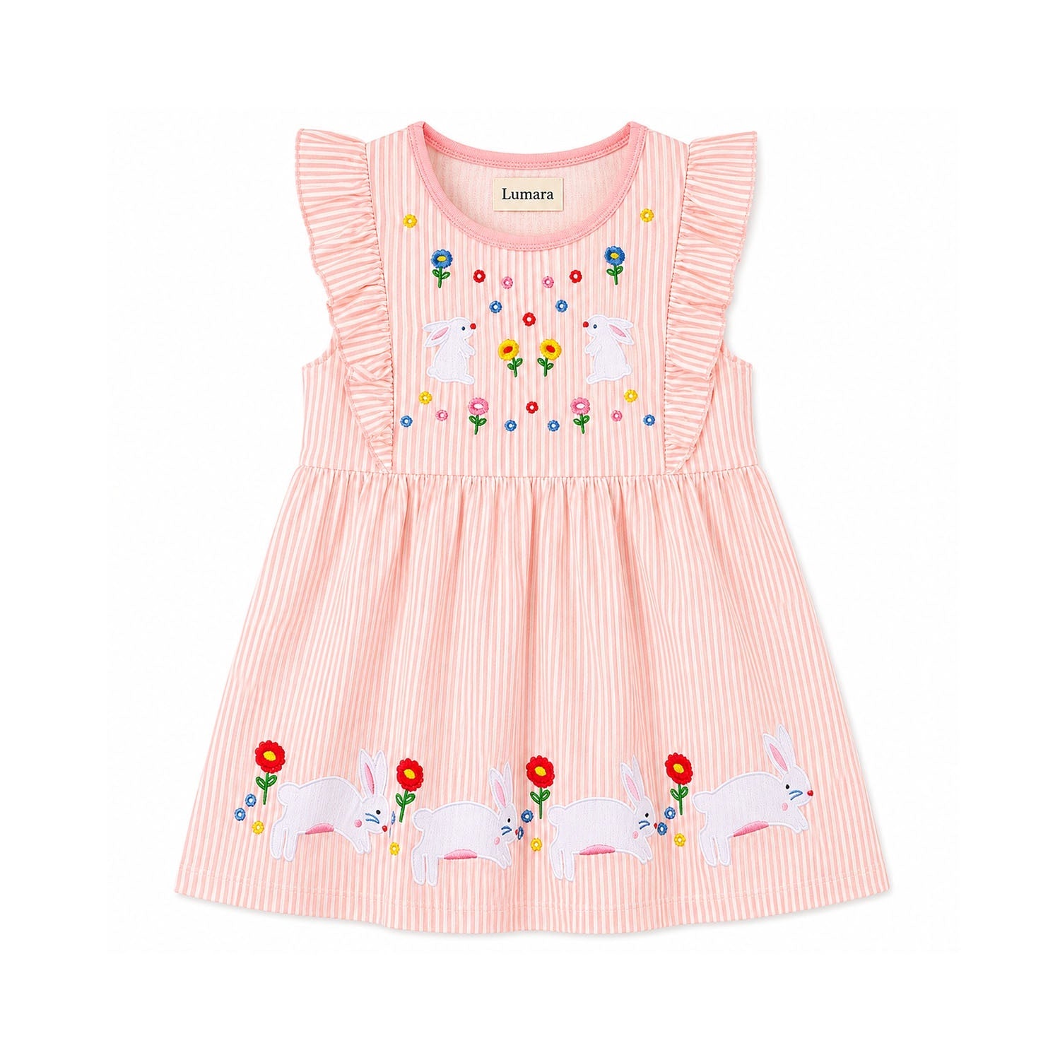Dress Bunnies Pink Stripe
