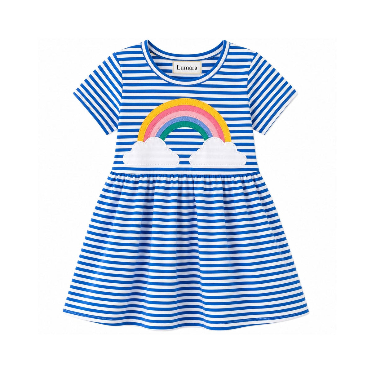Dress Rainbow Blue Stripe