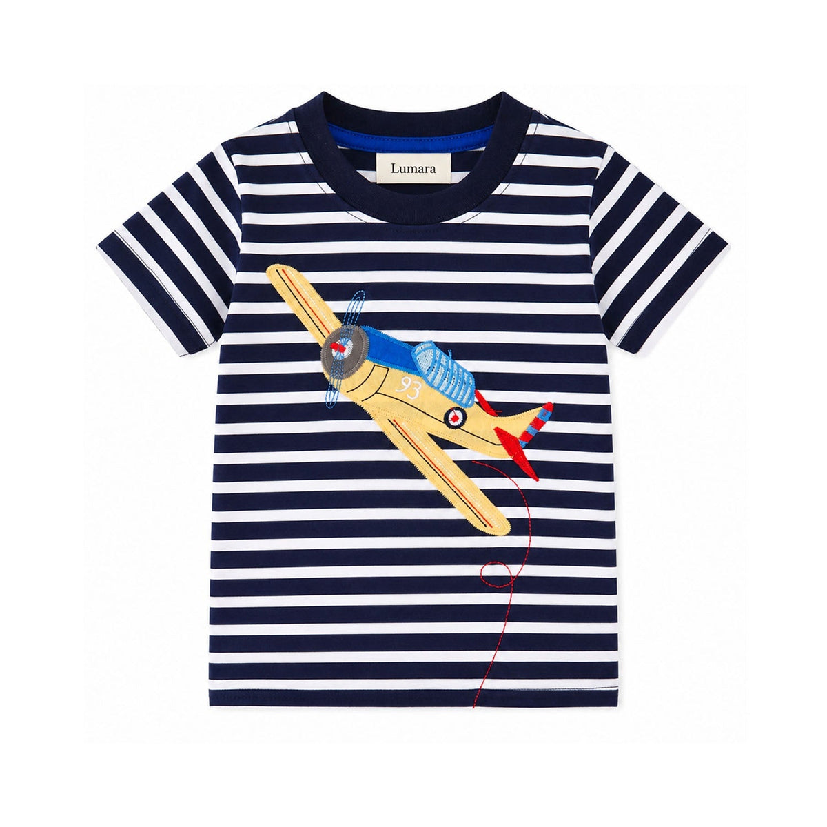 TShirt - Navy Stripe Airplane