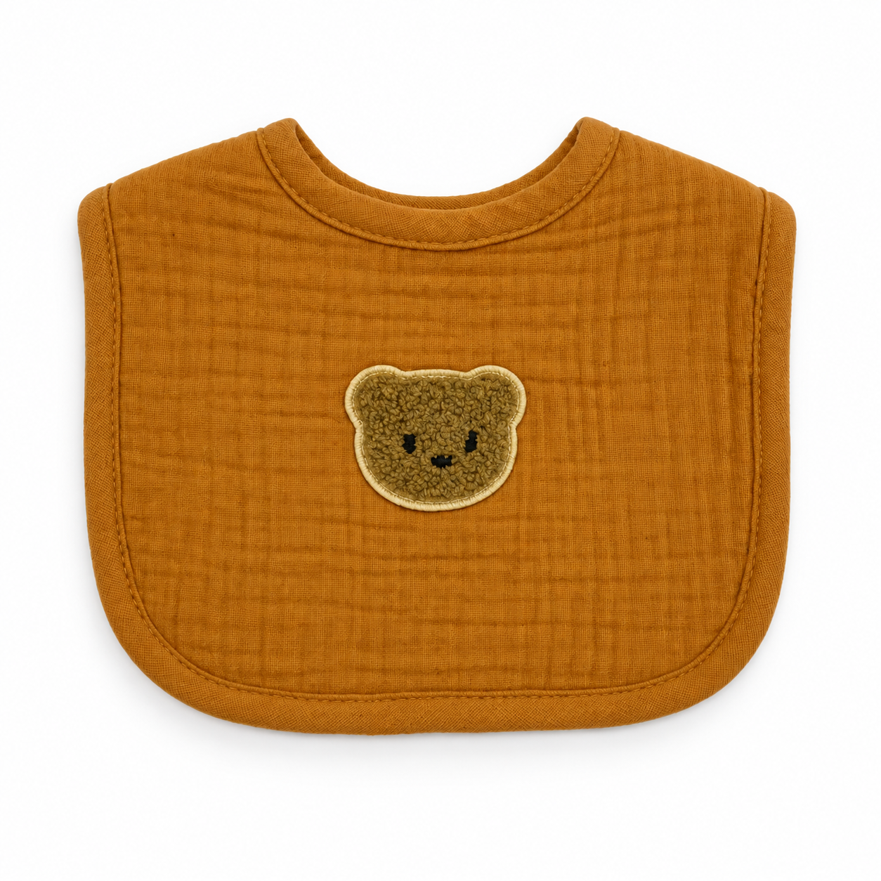 Bib Teddy Bear - Rust