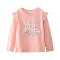 Long Sleeve TShirt - Bunnies Peach