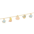 Kids Bracelet Gold Plated Charm - Beach Days
